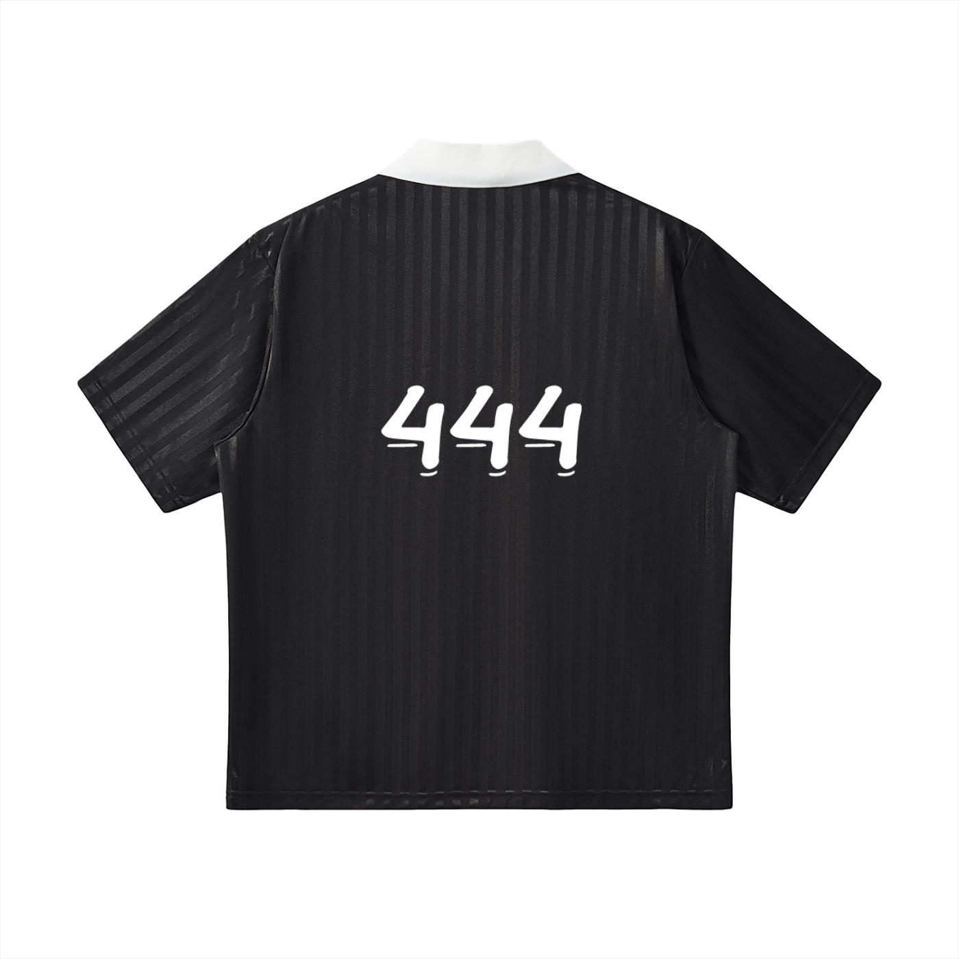 Contrast Collar Striped Soccer Jersey
