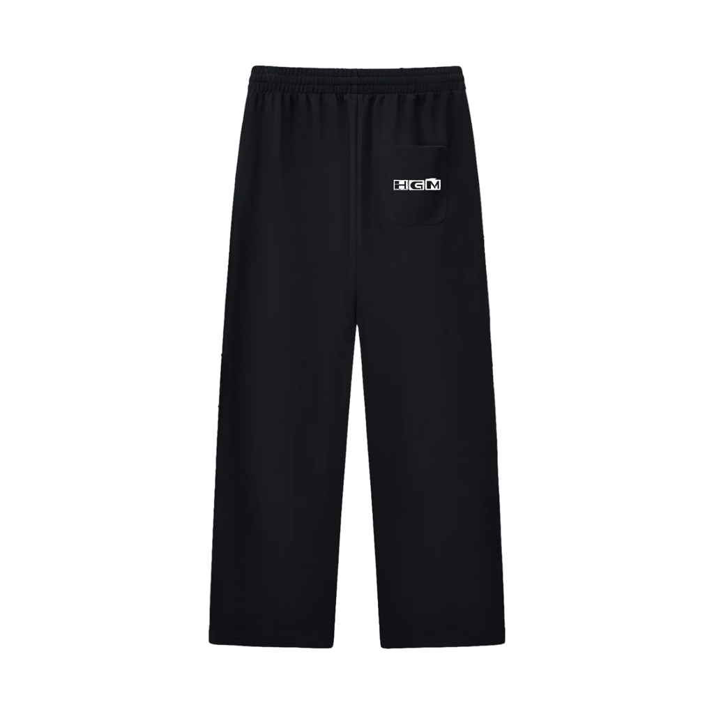 Curved Stripe Straight Sweatpants