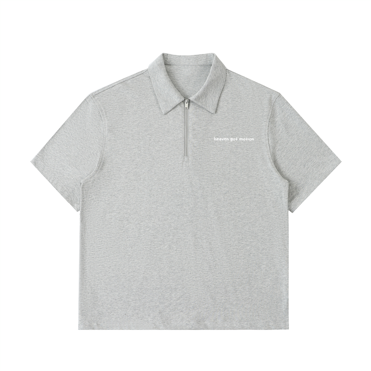 Half-Zip Cotton Polo Shirt