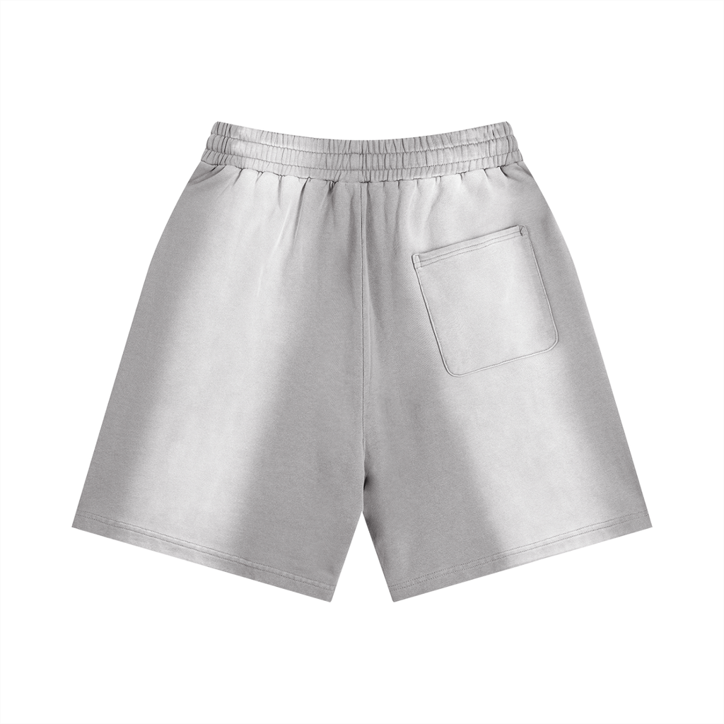 Sun Fade Distressed Paid in Full Shorts