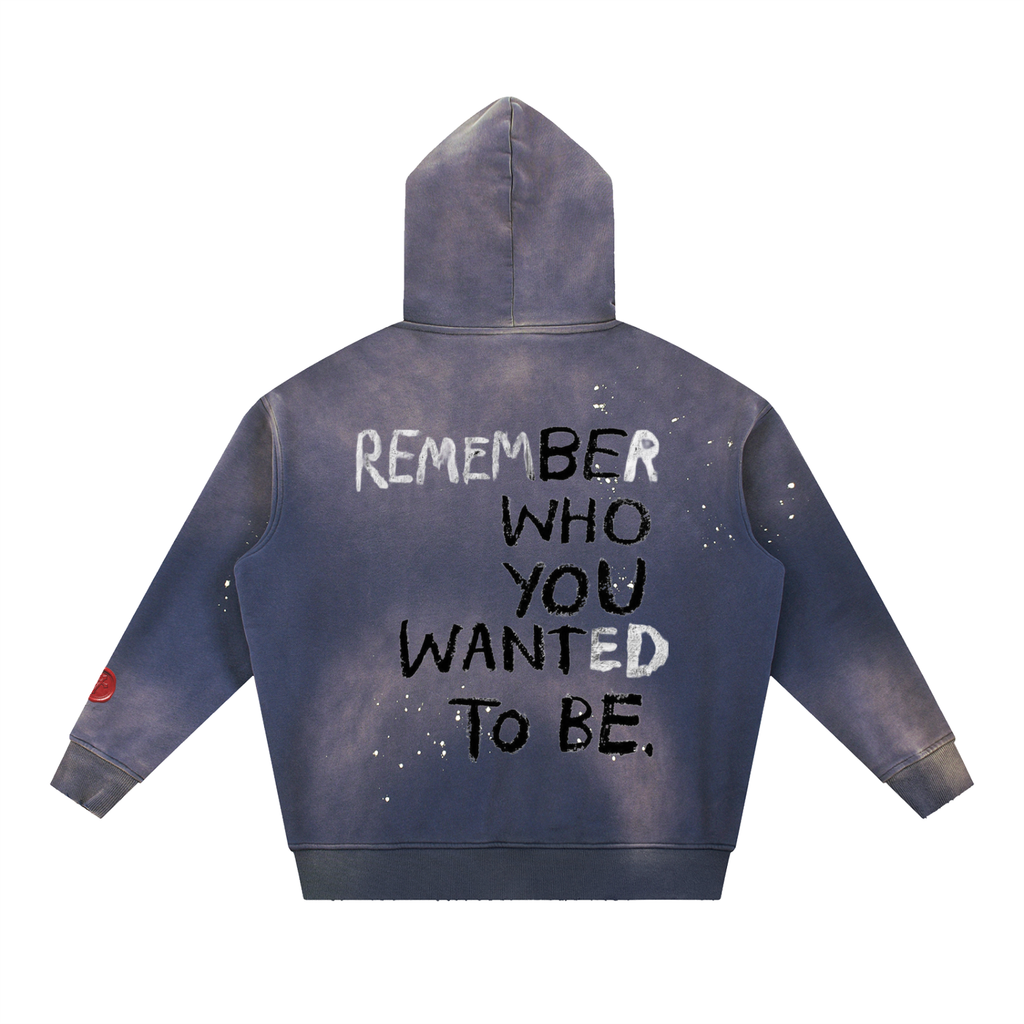 Vintage Washed Frayed Clear Vision With God's Provision Hoodie