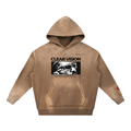 Vintage Washed Frayed Clear Vision With God's Provision Hoodie