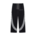 Curved Stripe Straight Sweatpants