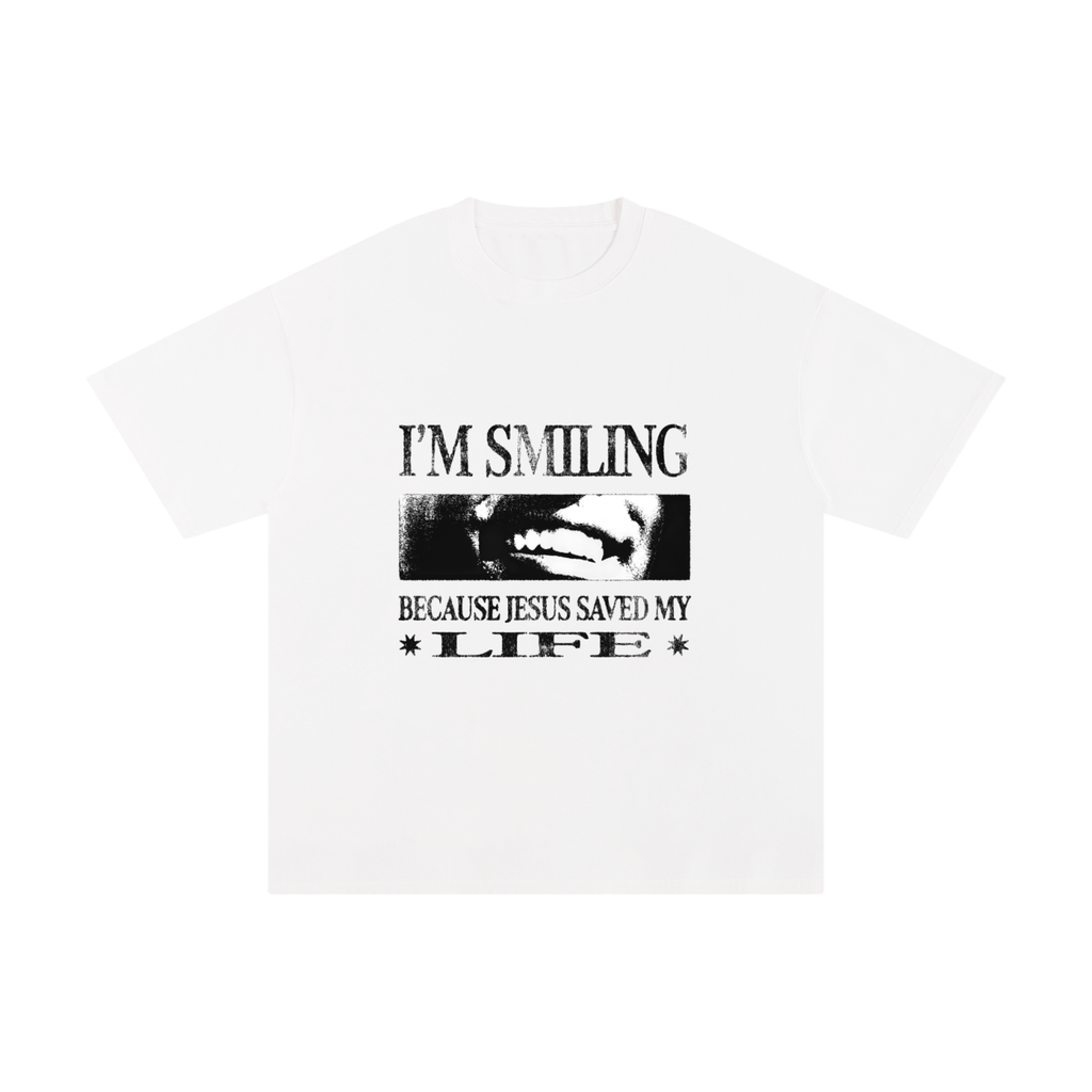 Smile B/C Jesus Saved My Life Tee