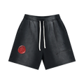 Sun Fade Distressed Paid in Full Shorts