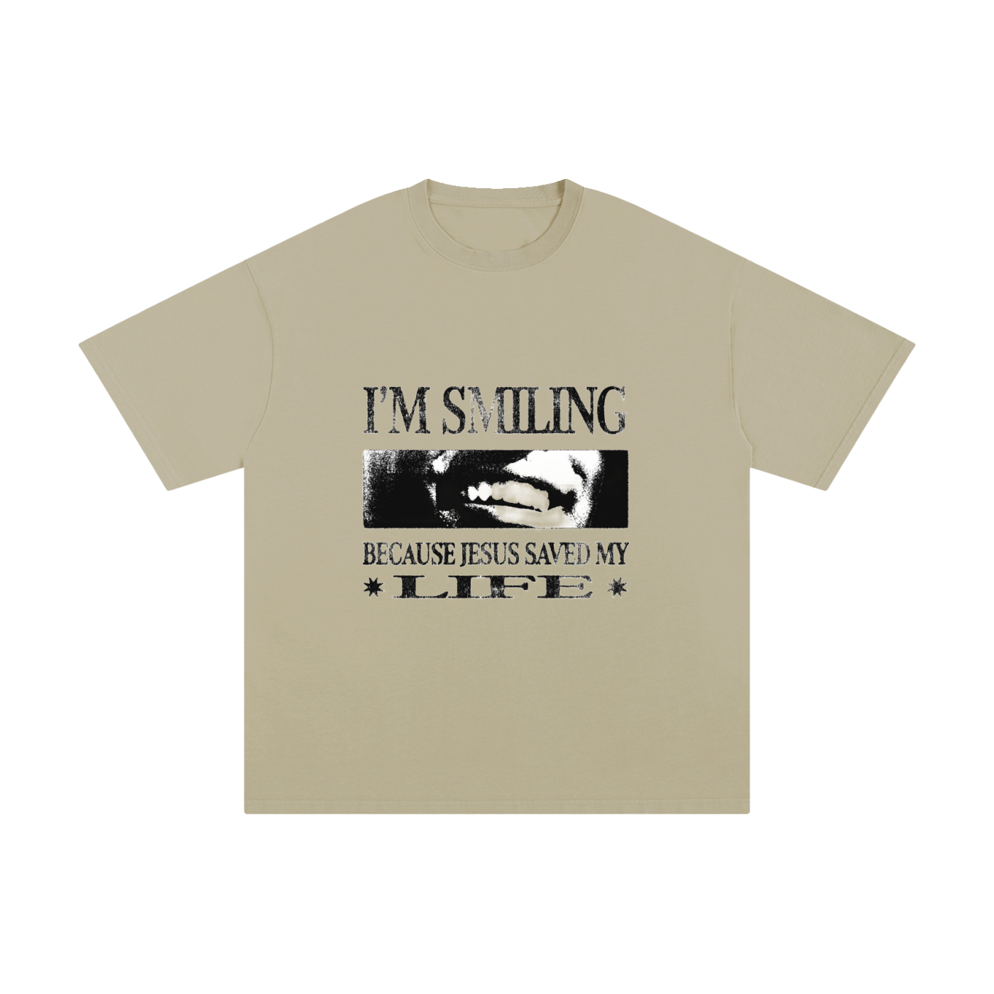 Smile B/C Jesus Saved My Life Tee